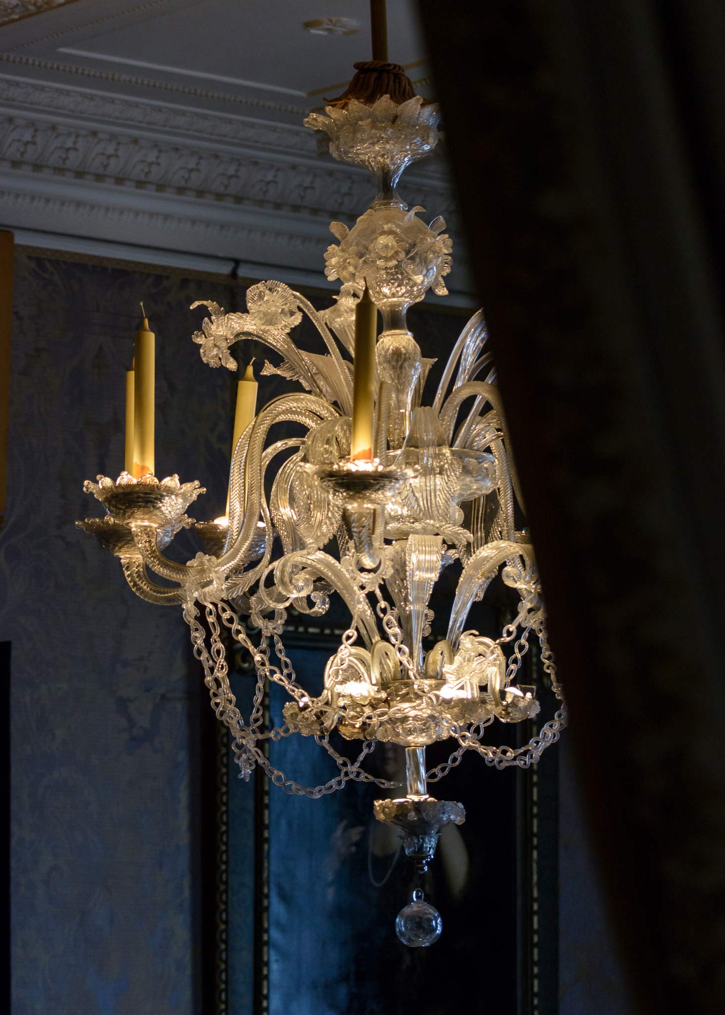 An antique chandelier