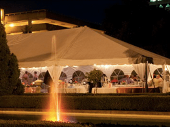 Corporate function location with event tent