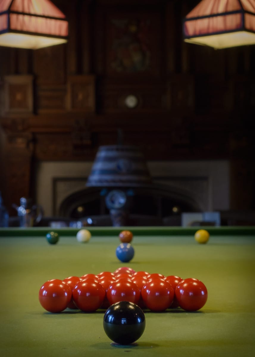 Billiards table at Parkwood Estate