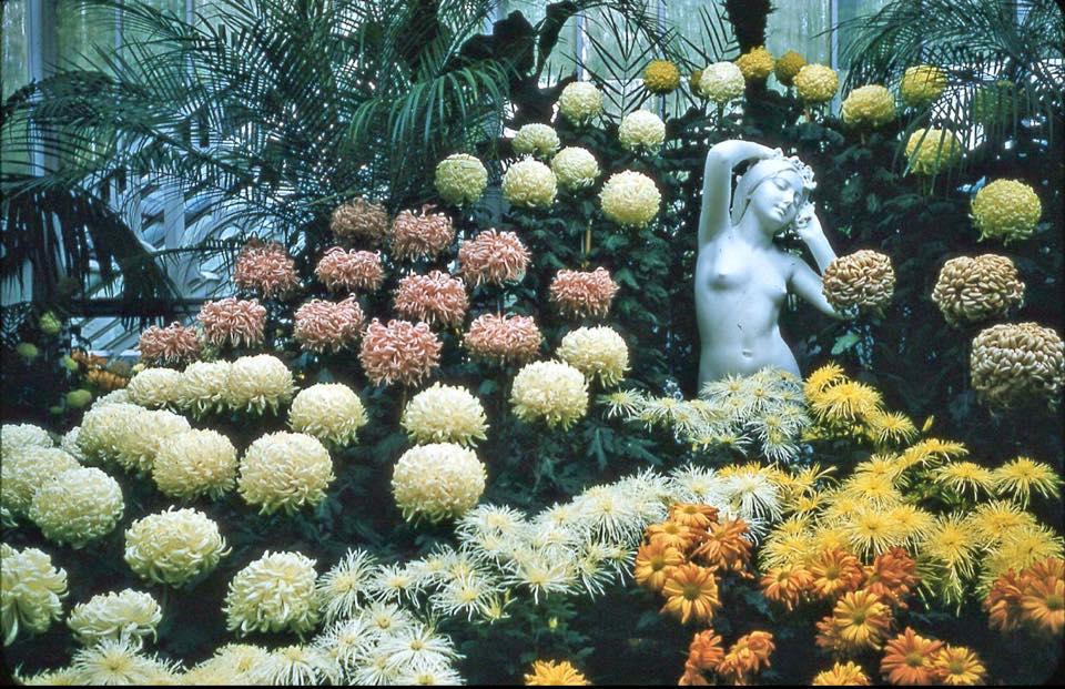 The Awakening of Flora statue in garden